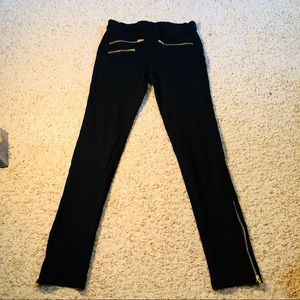 Classy Legging Pants With Zippers